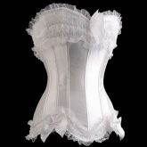 Bustier Shapewear Palace Party Costume - White NCB-43328
