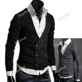 Slim Outerwear with V Neck and Long  for Men  NDD-76995
