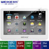 (WEIKE) M905 4,3 "resistiva tela Android 4.0 Mini Tablet PC
