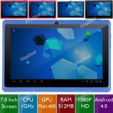 7 "tela capacitiva Android 4.0 OS Tablet PC 2160P com WiFi /