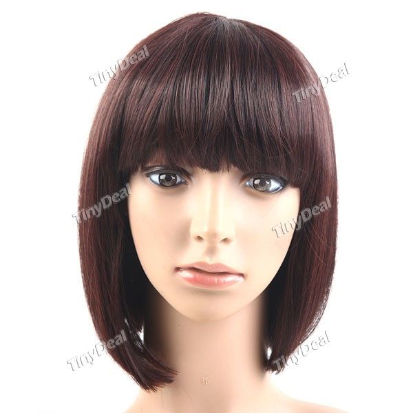 with Flat Bangs Hairpiece Hair Wear Item NHP-42303