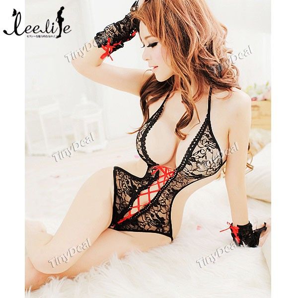 Lingerie with Gloves for Ladies Girls NUL-147009