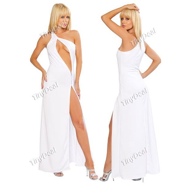 Um Ombro das Mulheres UMA PECA Cut-out Maxi Dress Costume Ad