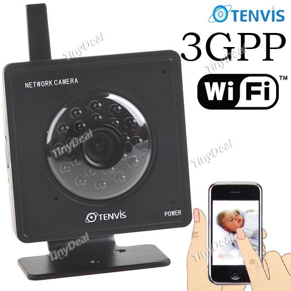 Incline sem fio WiFi 300K pixels 21-LED IR IP CCTV móvel da